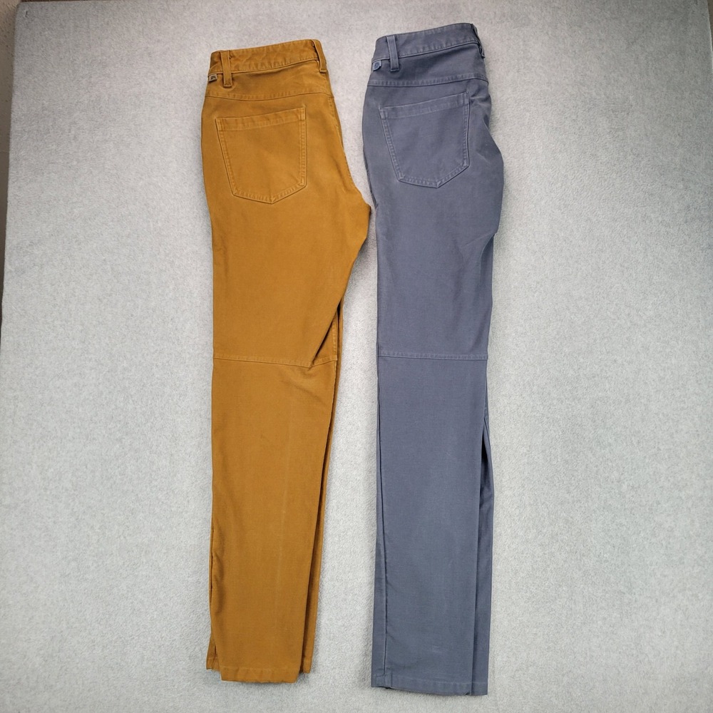 Lululemon ABC Slim-Fit 5 Pocket Pant Men 30 Brown‎ Blue Utilitech Set
